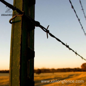 Military used warning safety galvanized iron barbed wire